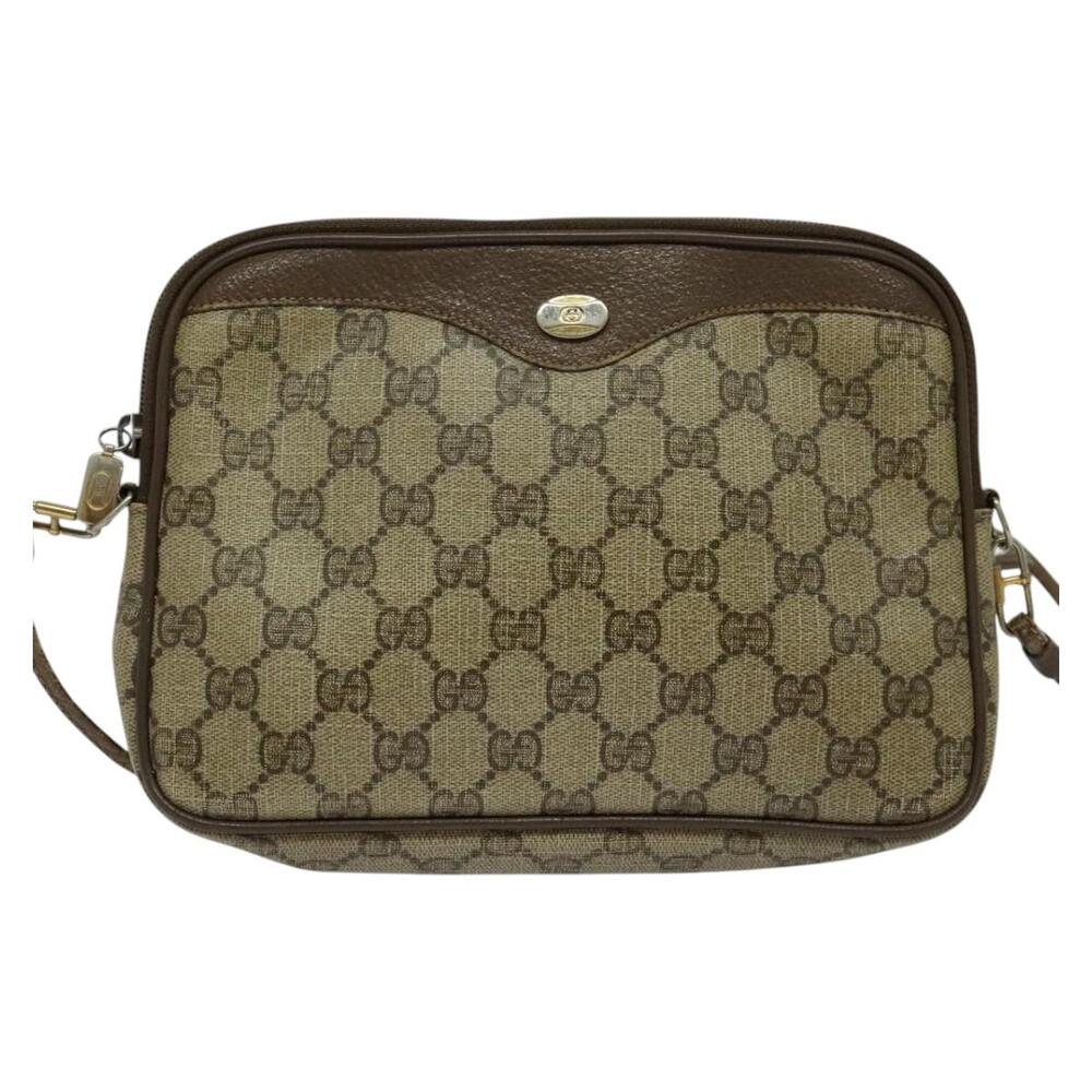 GUCCI GG Supreme Shoulder Bag Pvc Beige 97 02 068 - Picture 2 of 12